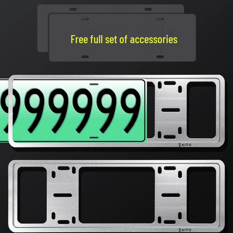 2025 AITO Wenjie New M9 M8 New Energy Full Edge License Plate Frame Accessory