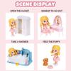Children's Mini Simulation Bedroom and Bathroom Furniture, Role-playing Toys and Gift Sets