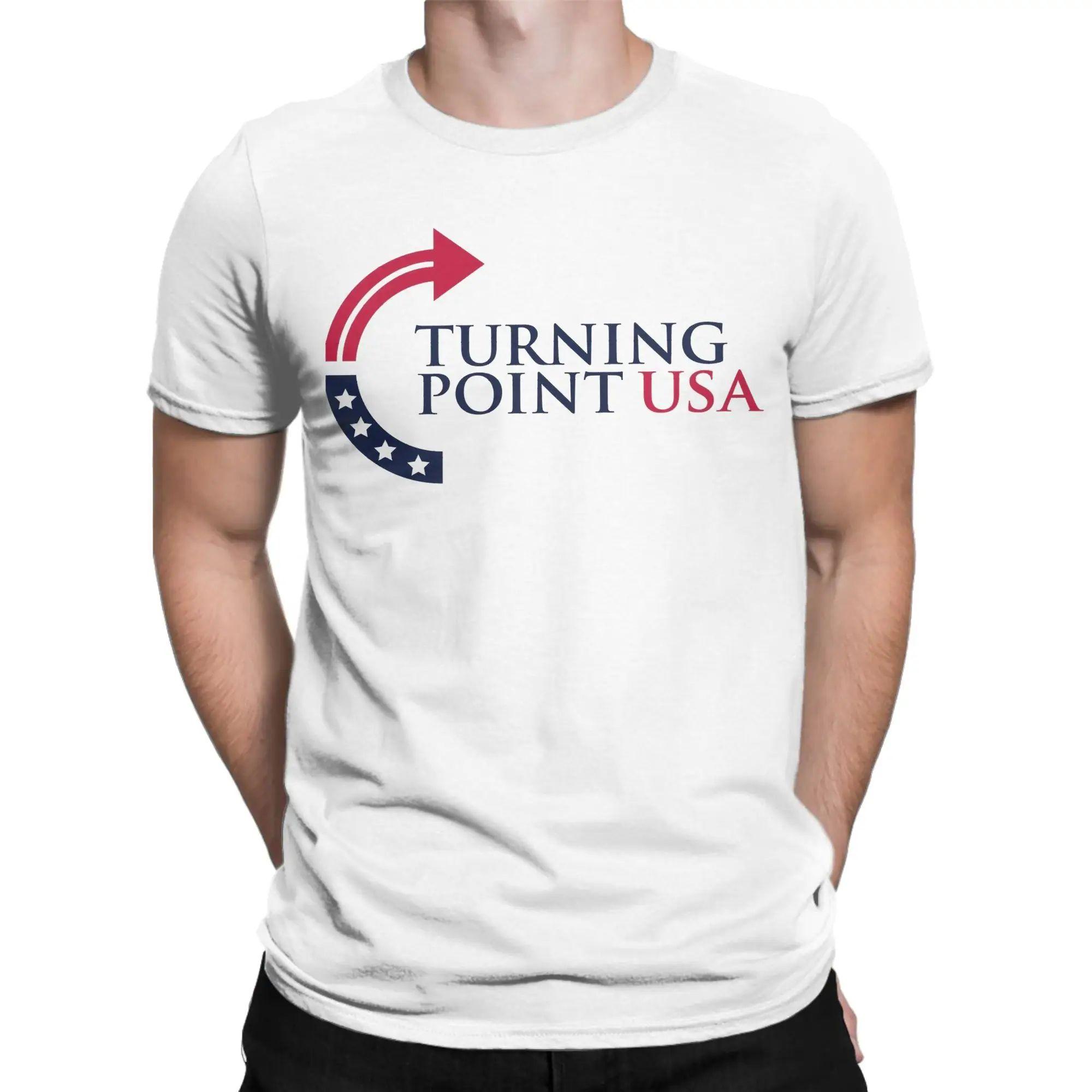 

Turning Point USA Charlie Kirk T Shirt Men Women Cotton Funny T-Shirts Round Collar Tees Short Sleeve Tops Gift Idea - Men s ... S разноцветный