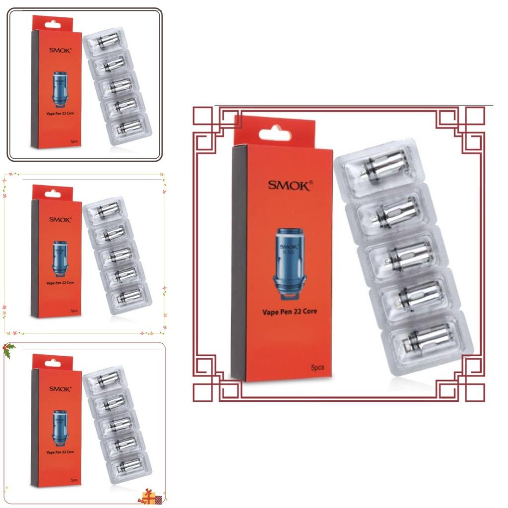 Replacement Coils For Vape Pen 22 Tank 0.3 Ohm Dual Core 5pcs/lot