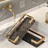 Punch-free Wall Mounted Bathroom Storage Organizer Shelf Shampoo Makeup Storage Rack For Kitchen Bathroom Accessories