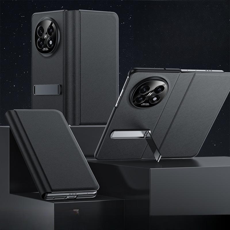 

Подходит для чехла для мобильного телефона Oppofindn5, откидная крышка, складной FindN5, полная защита от падения, N5, высококлассный чехол-подставка из кожи OPPO Find N5