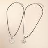 New Sun and Moon Couple Design Necklace Creative Simple Niche Versatile Clavicle Chain Jewelry