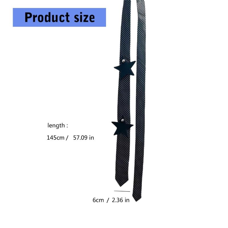 2000s Style Women's Tie With Dot / Leopard Design Perfect For Clubbing And Event Nightclub Neckwear