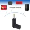 Type-C to DC 5V Power Plug for Computer Power Supply Adapter Converter 90 Degree Angel