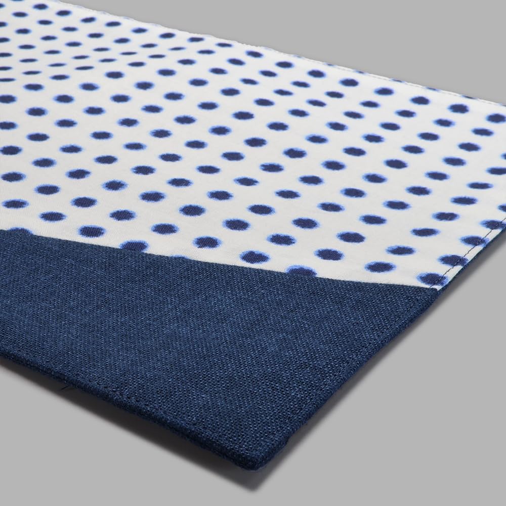 Yamashita Koge Runner Cloth, Shibori (tie-dye) pattern, 100% Cotton, Made in Japan, Yukata-style Table Runner