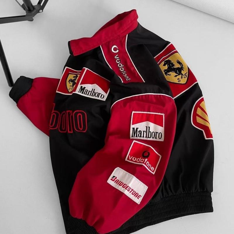 Men Women Racing Jacket Lightweight Warm Cotton Motor Outerwear Cycling Sports Training