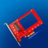 U.2 To PCIE 4 Pansion Card PCIe 4 To .2  Card SF8639 PCI for Press GEN3 4 Computer Hard Drive SSD Converter