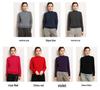 Women's Versatile Cashmere Sweater: Plain Color, Autumn/Winter, Half-High Neck, Raglan Sleeves, Double Ply, Thickened Base Layer.