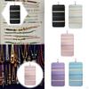 Double Sided Hanging Jewelry Organizer Roll for Earrings Rings Wall Door