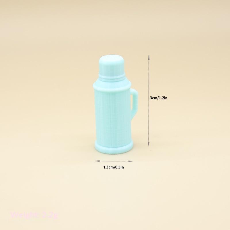 1Pcs Mini Pastel Thermos Models Cute Design Sturdy Plastic For Dollhouse Sand Table Decor Pography Props