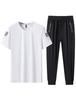 Butrends Tracksuit Set with Cooling Pants and Short Summer Plus Solid Loose Size L Men's Cool-to-the-Touch Quick-Drying Sleeves, Wear, Sizes, Color,