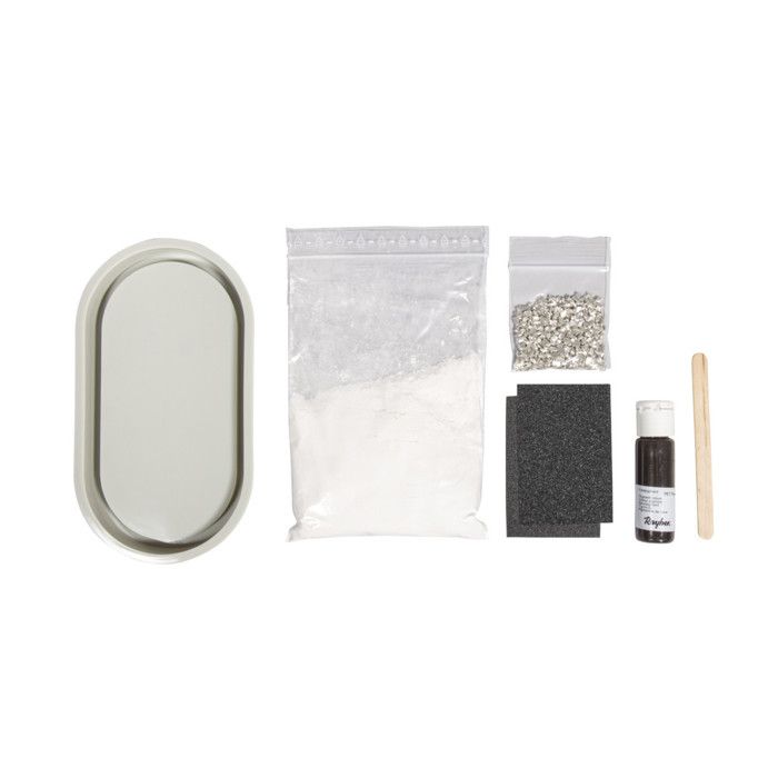 Kit modelage - Rayher - Set créatif Raysin dessous-de-verre Terrazzo - 7 pièces