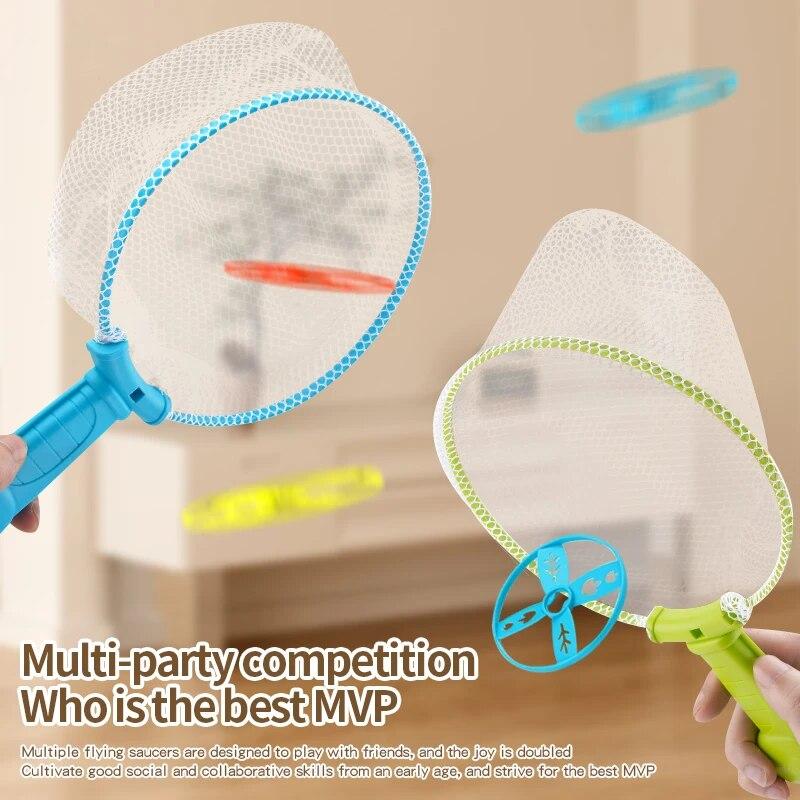 Air Rocket Launcher Toy Kids Outdoor Soaring Rocket Flying Disc Flying Saucer Foot Launcher Kids Jump Sport Games Toys