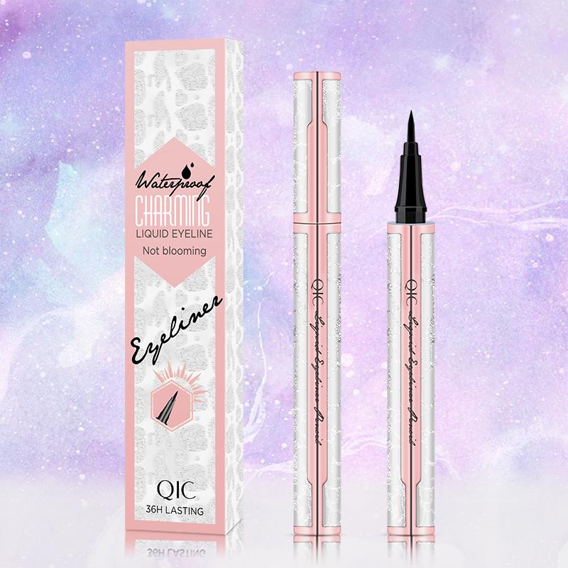 

Черная подводка для глаз QIC Starry Mermaid, водостойкая, 36 ч, долговечная, блестящая подводка для глаз, карандаш для макияжа, красота Mermaid kyi