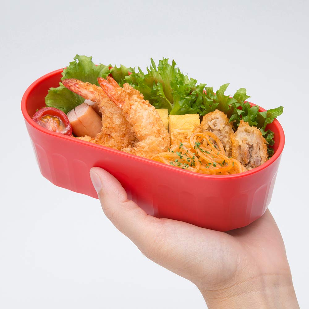 Nakano Cat Lunch Box, 2-Tier, with Lunch Belt, White, Top Tier 390ml, Bottom Tier 250ml, Luna Chaton, Microwave Safe, MM-434