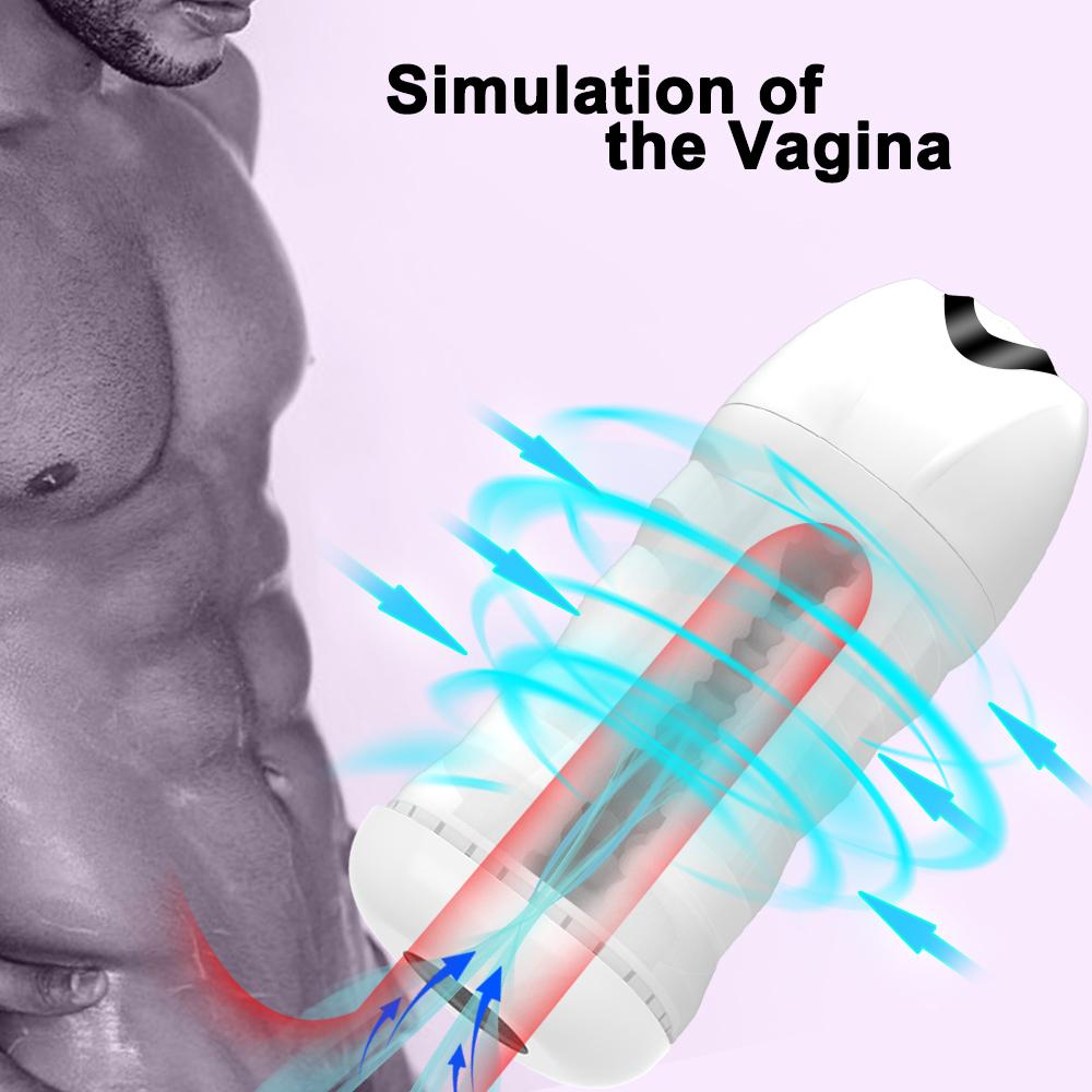 Männlicher Masturbator Cup Luftpumpe Heizung Masturbieren Cup Auto Saugen Smart Echte Pussy Saugen Vigina Masturbation Sexspielzeug für Männer