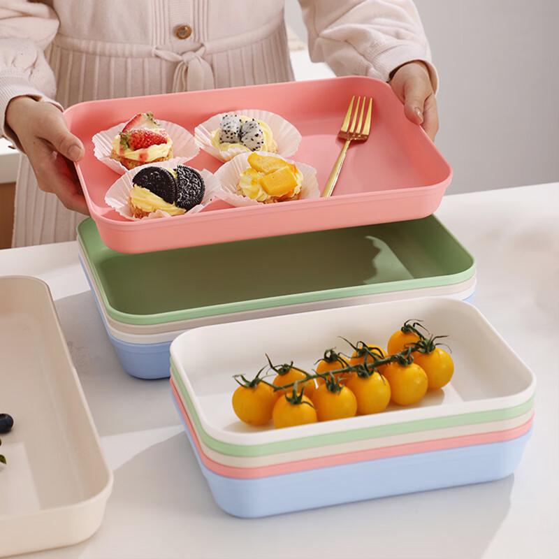 ZISIZ Nordic Plastic Serving Tray Set