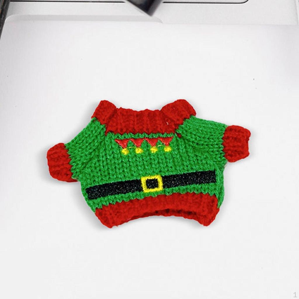 Doll Clothing Set for Christmas Sweater Dress Up 6.69 Inch Educational Photo Props