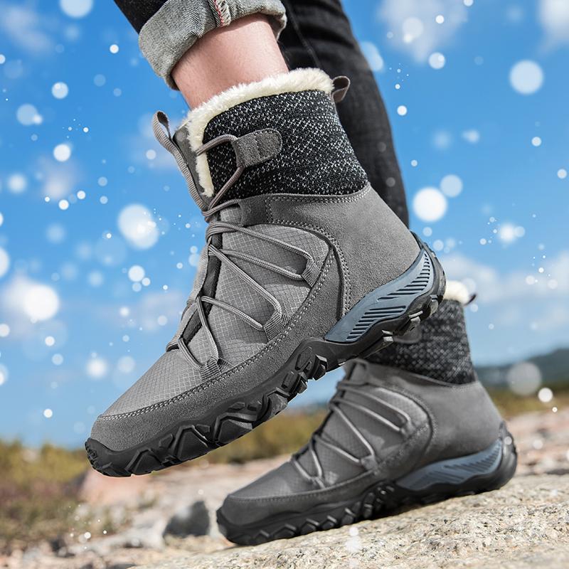 Buy Men's Snow Boots, Waterproof, Nonslip, Warm, Plus Velvet