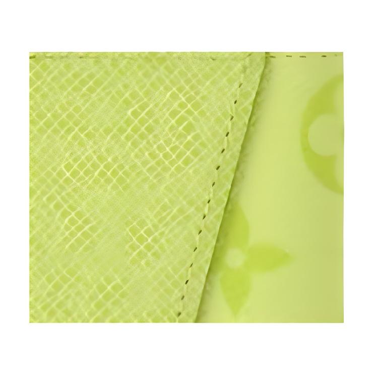 Louis Vuitton Logo Print Leather Card Holder Men Accessories Yellow M14113