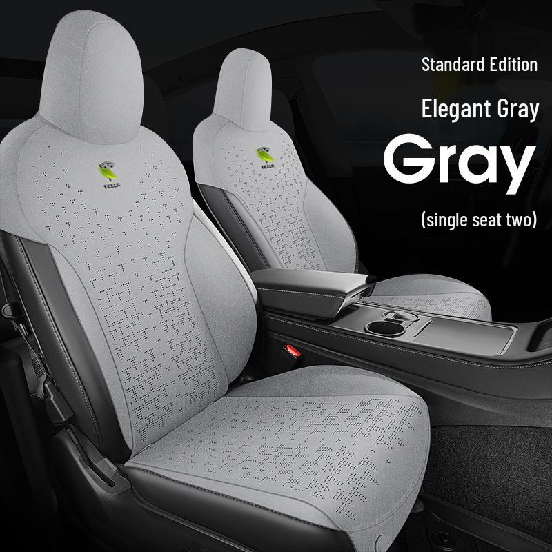 

Suede Car Seat Cushion for Tesla Model Y - Universal Four-Season Saddle Pad