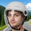 Retro Motorcycle Half Helmet Open Face Sun Protection Quick Release Hat for Motor Scooter ATV Electric Bike Motocross Riding