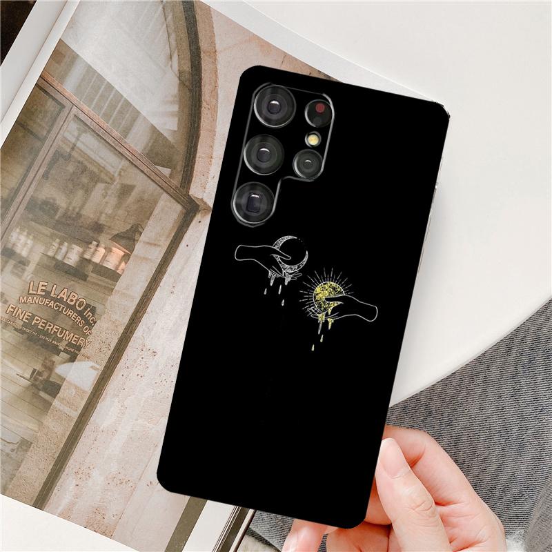 Sun Moon Phone Case For Samsung Galaxy S25 Ultra S9 S10 S20 S21 S22 S23 S24 Plus S24 FE Bumper Cover
