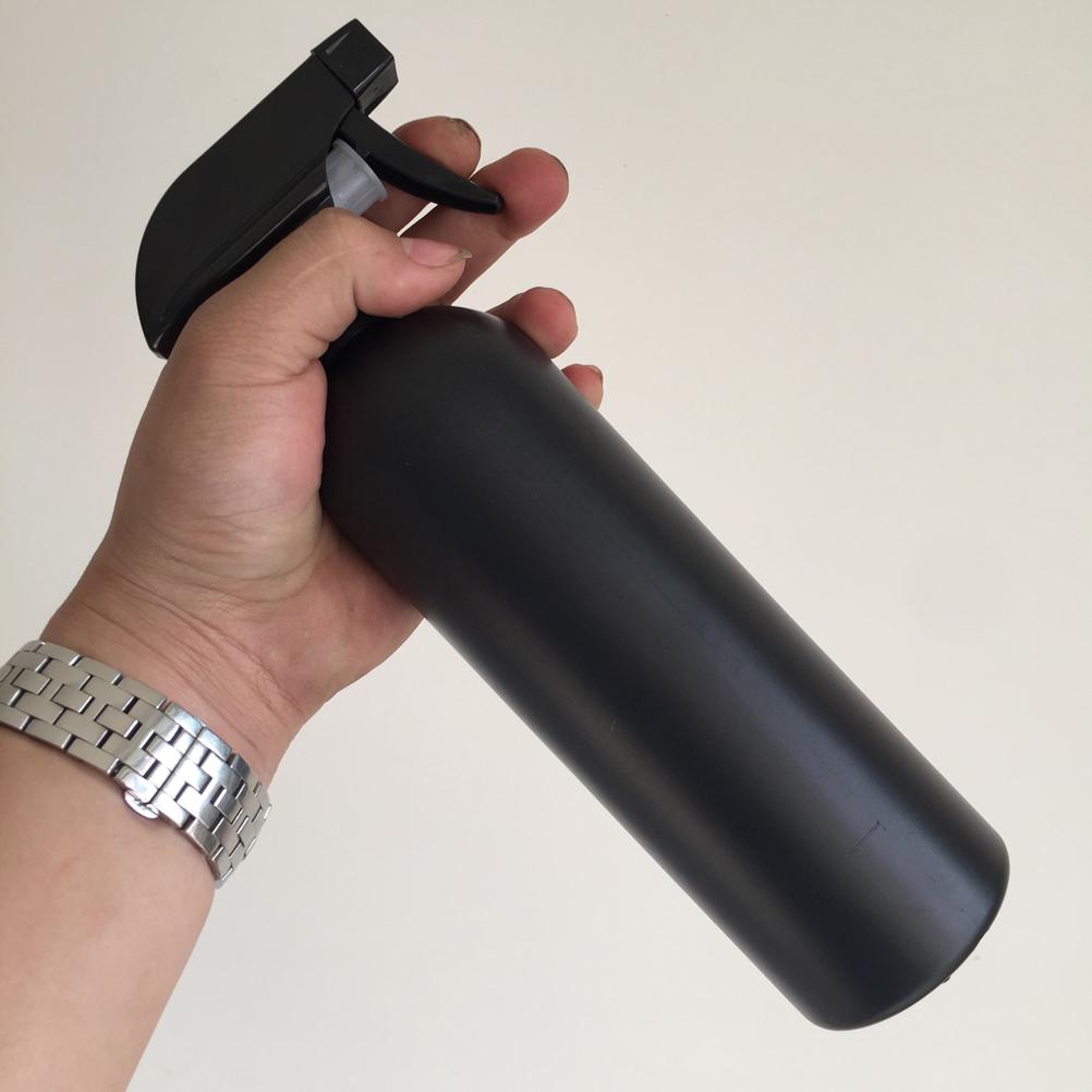 500ml Black Plastic Round Shoulder Spray Bottle for Oil Cleaner