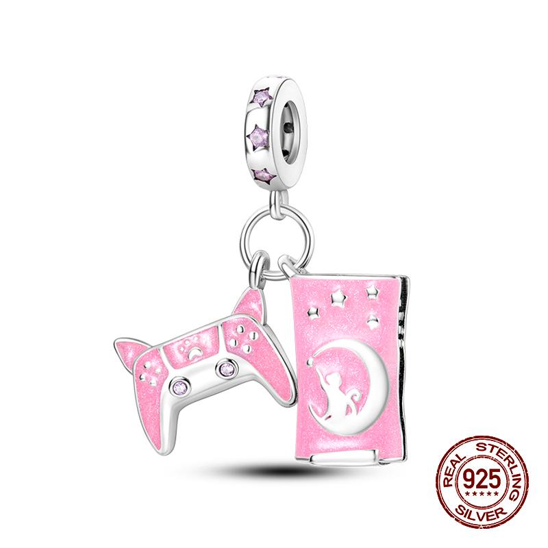 100% 925 Sterling Silver Guitar Musician Painter Doctor Career Charm Bead Fit 925 Original Bracelet DIY Souvenir Jewelry