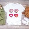 Women Cartoon Dog Tshirts Funny Face Animal Casual Pet Love Fashion Print Lady T-Shirts Top Womens Graphic Female T-Shirt