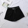 2022 Spring/Summer Women's High-Waisted Denim Shorts: Korean Style, Loose Fit, Slimming A-Line with Rolled Hem