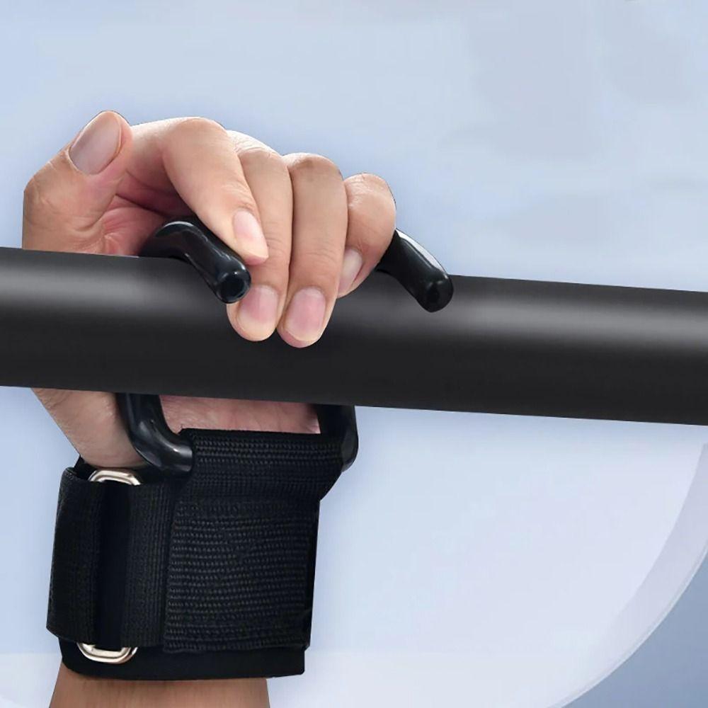1/2Pcs Pull-Ups Hand-Bar Wrist Strap With Wrist Wraps Gym Fitness Hook New Power Lifting Gloves