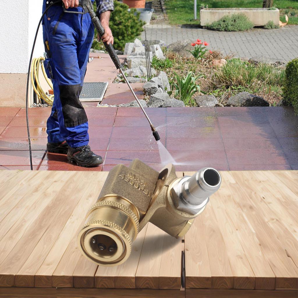 4in Nozzle for High Pressure Cleaner with /4 Interface Quick Connect and For 360 Degree Adjustable Swivel for Thorough Cleaning