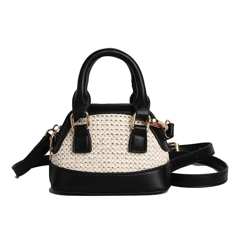 

Woven Pattern Crossbody Bag Childrens Travel Cute Fun Purse Lightweight Feel чёрный