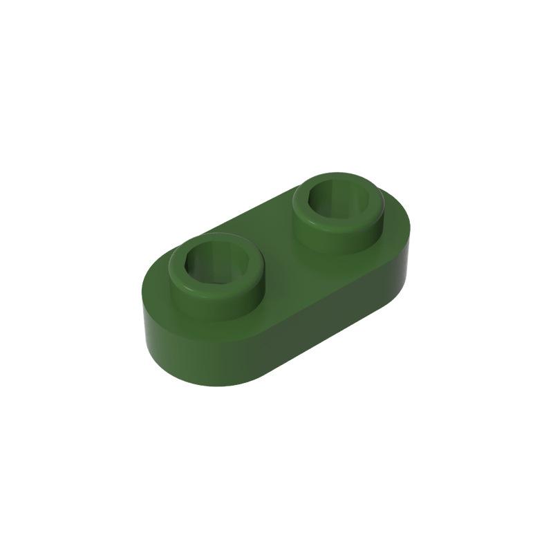20pcsMOC 35480 Plate 1 X 2 Rounded with 2 Open Studsr for Building Blocks Parts DIY Educational Tech Parts Toys