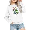 Kids' Fashion Loose-Fit Casual Long-Sleeve Christmas Print Oversized Crewneck Sweatshirt