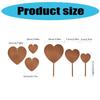 3pcs Heart Garden Stakes Weatherproof Metal Art Iron Stakes for Enhancing Garden Pathway and Outdoor Space Ornament