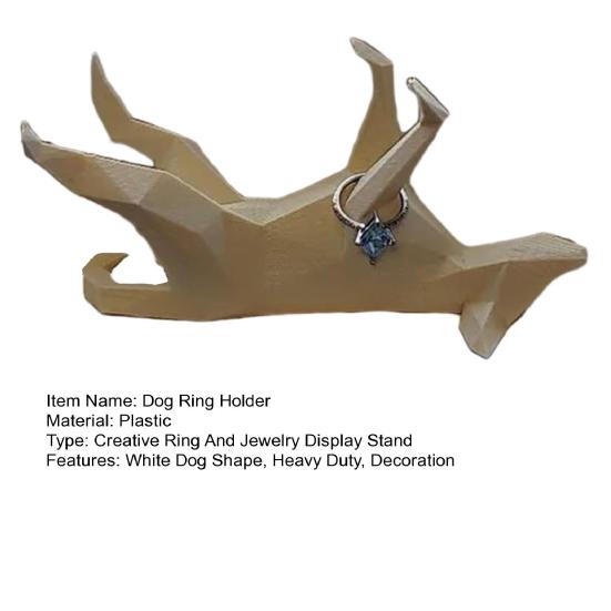 Držák na prsteny se psem Pánské Dámské Šperky Prsten na prst Organizér Stojan na vystavení Kancelář