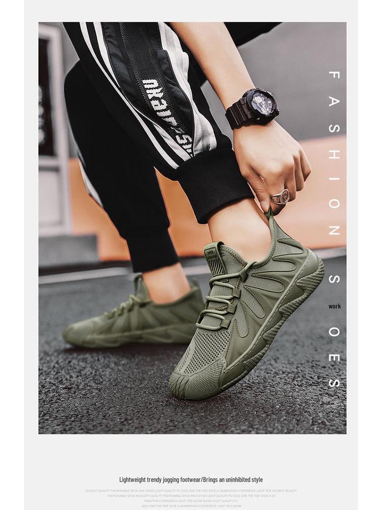 2025 Letní Lehké Pánské Flyknit Tenisky - Prodyšné, Všestranné, Ležérní Síťované Boty