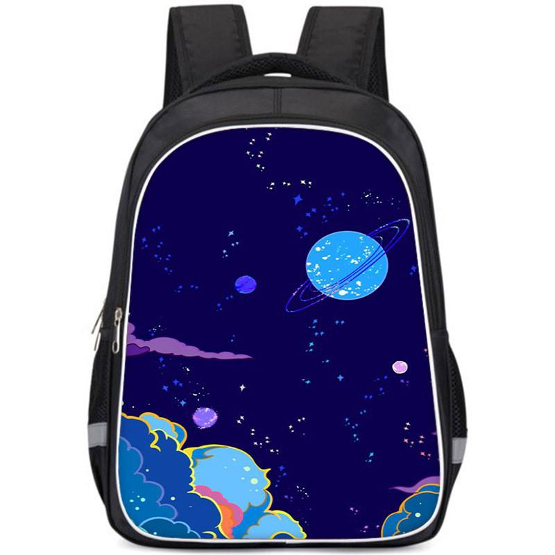 Large Capacity Lightweight 3d Backpack For Kids Oxford Cloth Unisex School Bag