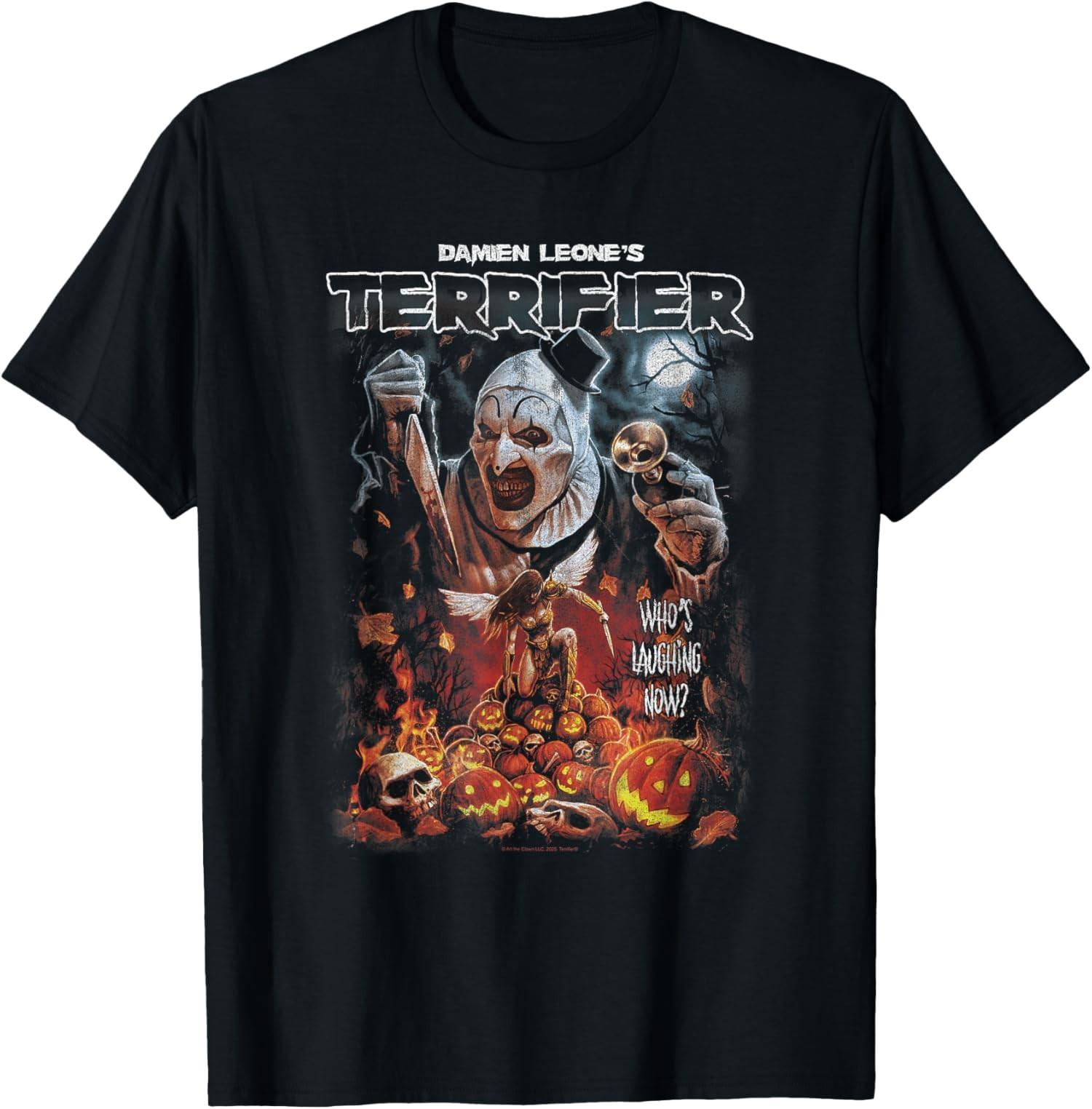 Terrifier Art the Clown Halloween Poster Horror Unisex T-Shirt S разноцветный