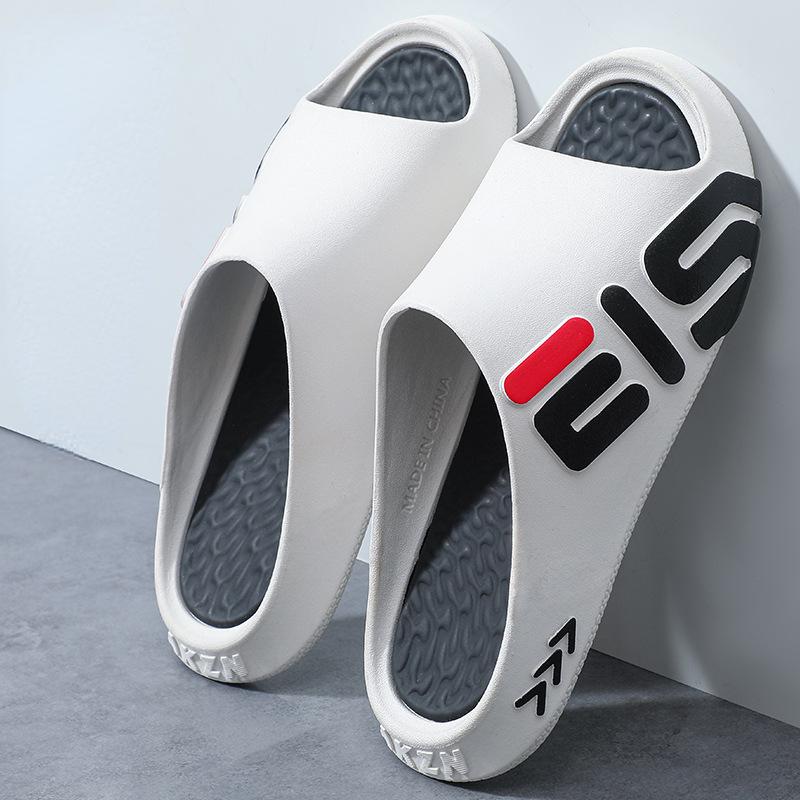 

Мужские сандалии, тапочки, новые летние кроссовки, мужские шлепанцы на платформе, мягкие тапочки из ЭВА, повседневная пляжная обувь 44-45 белый