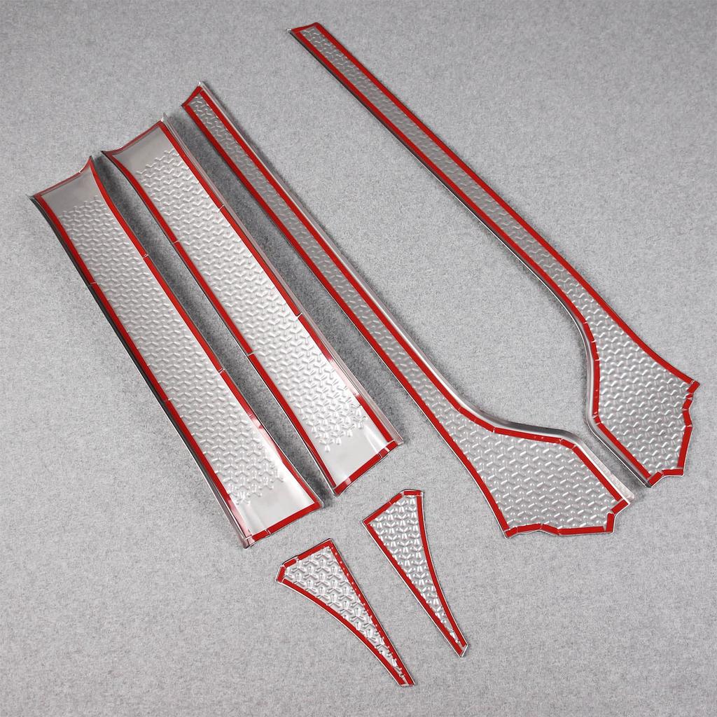 RUIQ Toyota New 90 Series 2022 Exclusive Interior Stainless Steel Step Garnish Side Step Garnish Exclusively Designed for Toyota Voxy/Noah (January