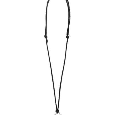 Lowool Black Suede Pignose Necklace