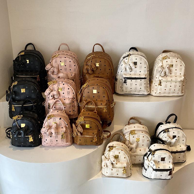 Νέα τσάντα υψηλής ποιότητας για την αρχή της άνοιξης, κλασικό σακίδιο πλάτης με αρκουδάκι, ευέλικτη τσάντα ώμου για γυναίκες