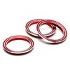 3pcs Red AC Climate Control Switch Knob Ring For 13-15 Mazda CX-5 Grand Touring