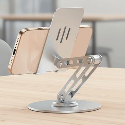 360 ° Rotating Adjustable Phone Holder Folding Metal Mobile Phone Holder Stand Adjustable Portable Table Cell Phone Stand