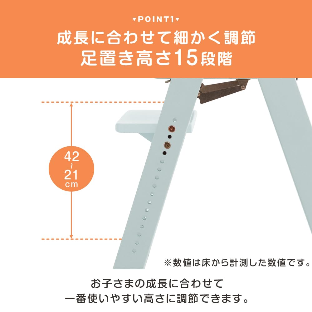 Tansu No Gen Baby Chair Design Rights Registered Kids Chair High Type Foldable Table Removable Height Adjustment Natural Wood Wooden Chair Children's