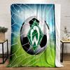 Soccer Theme Designed Flannel Blanket for Bedroom, Living Room, Sofa, and Nap